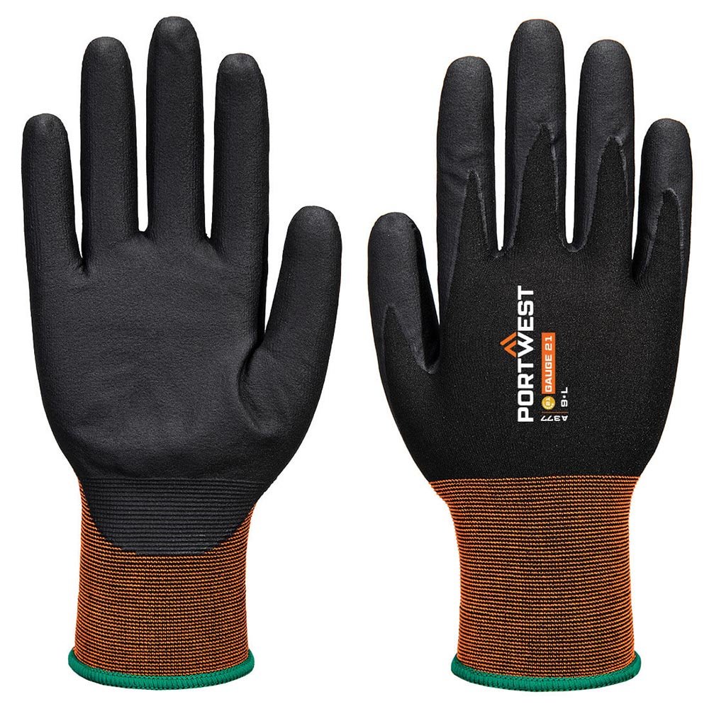 Portwest A377 GP 21 - mil Latex - Free Microfoam Nitrile Touchscreen Gloves - Gorvex.com