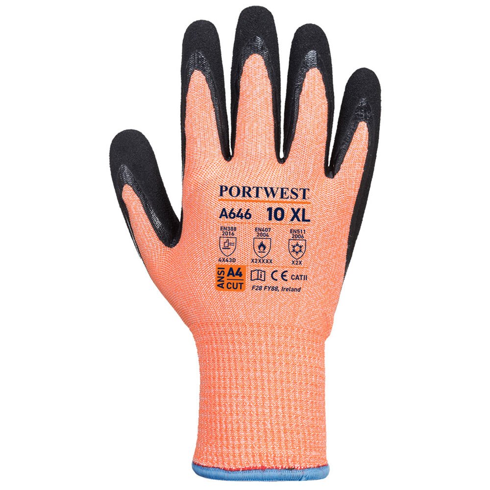 Portwest A646 Series Vis - Tex HR Cut Winter Gloves, 1 pair - Gorvex.com