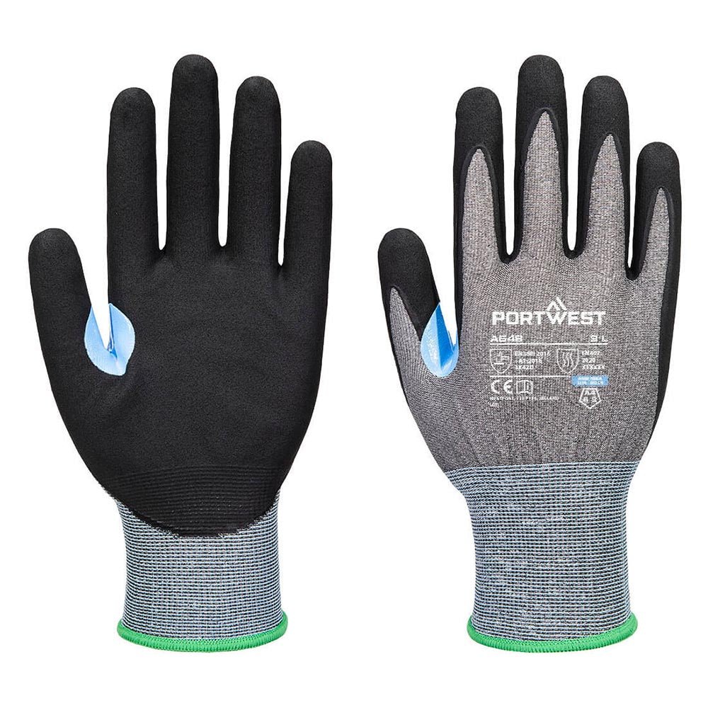 Portwest A648 CS 21 - mil A4 Cut Level Nitrile Foam Touchscreen Gloves - Gorvex.com
