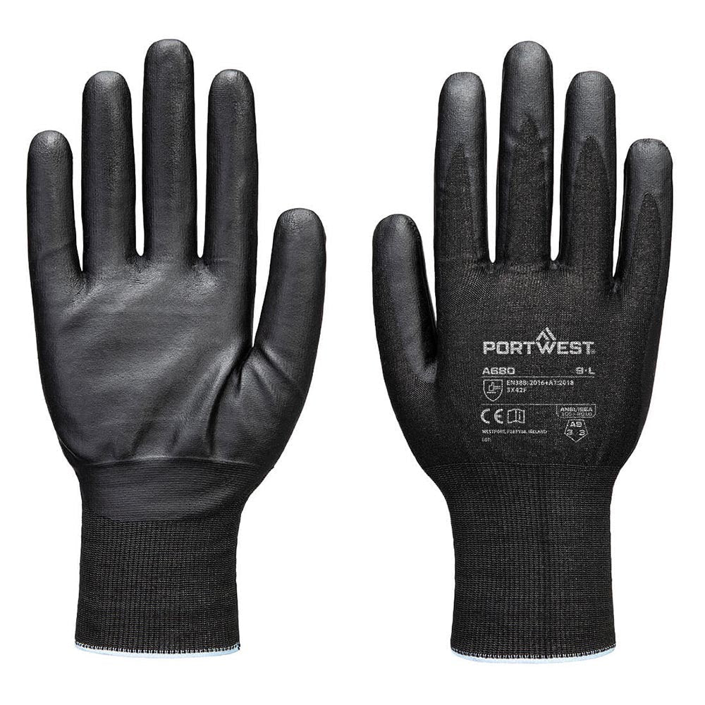 Portwest A680 A9 Cut Level Micro - Foam Nitrile Coated Tungsten Gloves - Gorvex.com