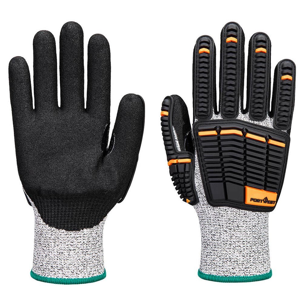 Portwest A718 A3 Cut Nitrile Foam Coated Impact Gloves with Thumb Crotch - Gorvex.com