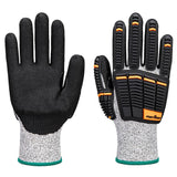 Portwest A718 A3 Cut Nitrile Foam Coated Impact Gloves with Thumb Crotch - Gorvex.com