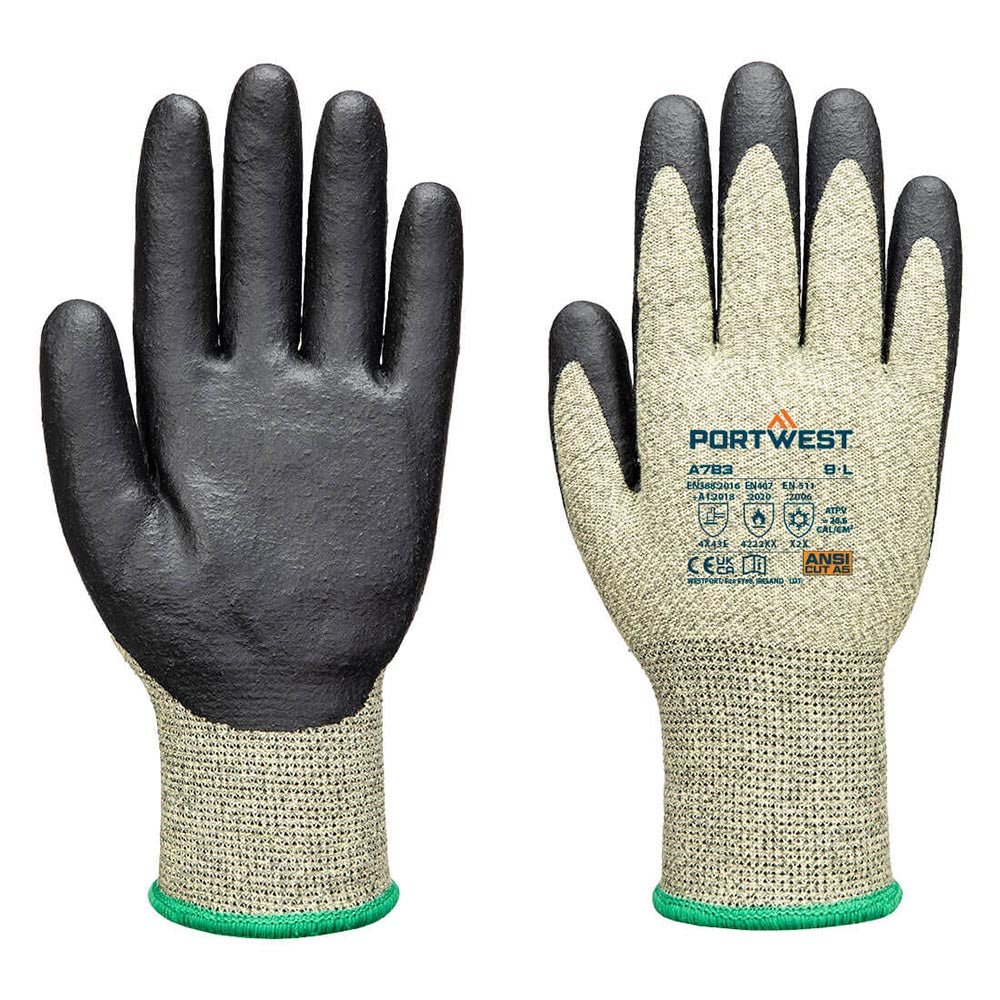 Portwest A783 13 - mil A6 Cut Insulated Arc Grip Gloves with FR Lining - Gorvex.com