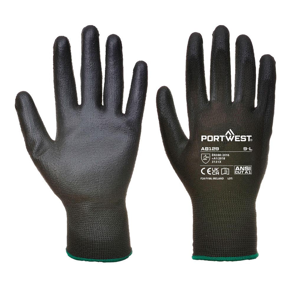Portwest AB129 Series 13 - mil PU Palm Coated Gloves, 1 case (288 pairs) - Gorvex.com