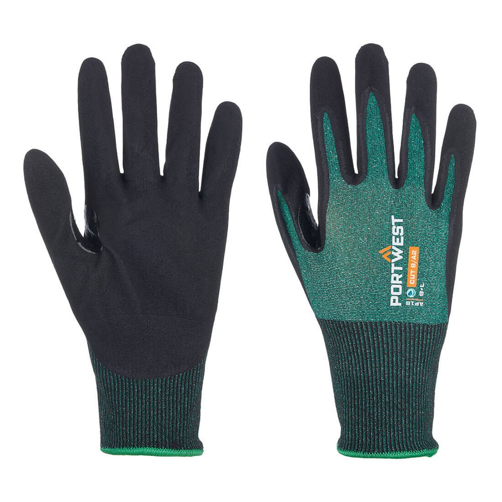 Portwest AP15 SG LR18 Eco - Friendly Cut Level A2 Micro Foam Glove, 1 dozen (12 pairs) - Gorvex.com