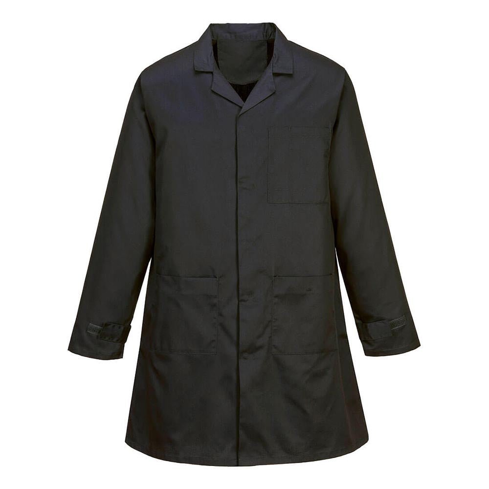 Portwest AS10 Anti - Static ESD Coat with Stud Front Opening - Gorvex.com