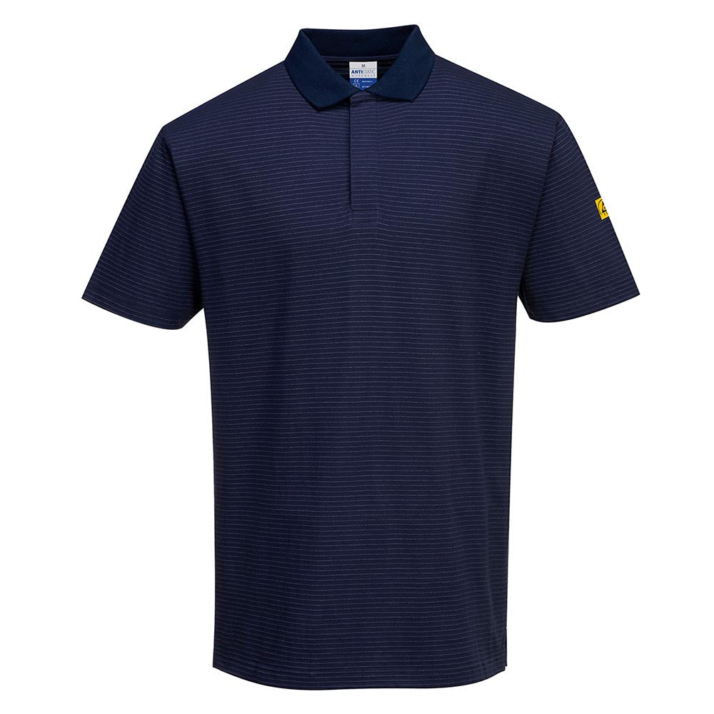 Portwest AS21 Anti - Static ESD Short Sleeve Polo Shirt - Gorvex.com