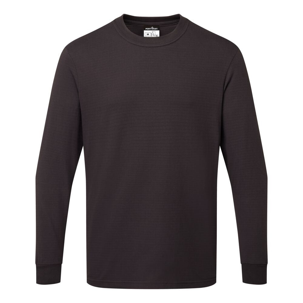 Portwest AS22 Anti - Static ESD Long Sleeve T-Shirt - Gorvex.com