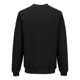 Portwest AS24 Anti - Static ESD Crew Neck Sweatshirt with Ribbed Cuffs - Gorvex.com