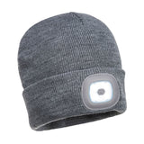 Portwest B028 Acrylic Beanie with Rechargeable Twin LED Light - Gorvex.com