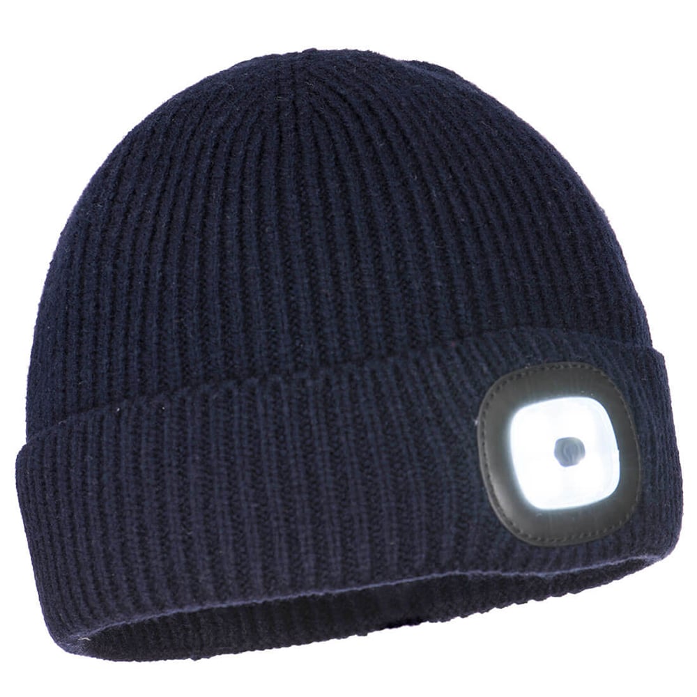 Portwest B033 Workman's Rechargeable LED Knit Beanie - Gorvex.com