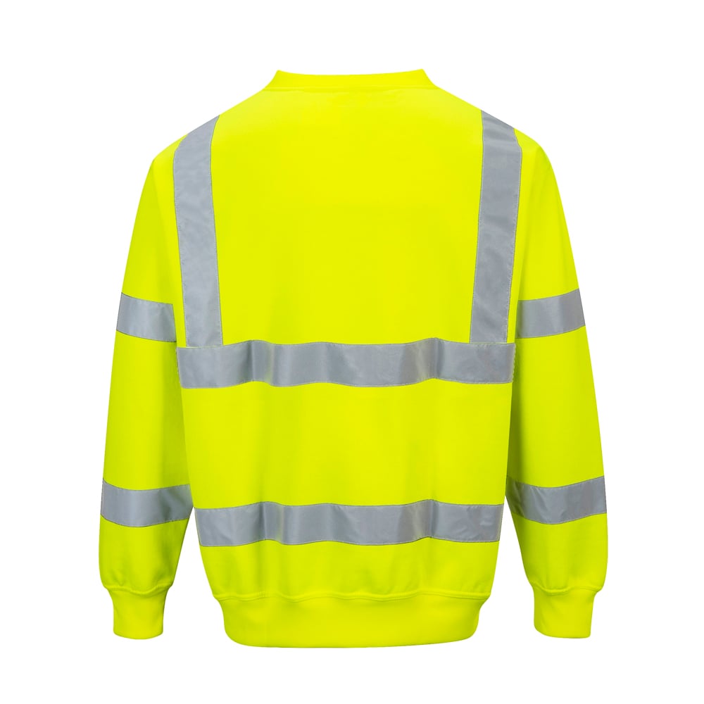 Portwest B303 Series Hi Vis Sweatshirt with Crew Neck - Gorvex.com