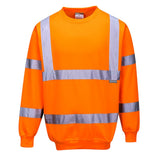 Portwest B303 Series Hi Vis Sweatshirt with Crew Neck - Gorvex.com