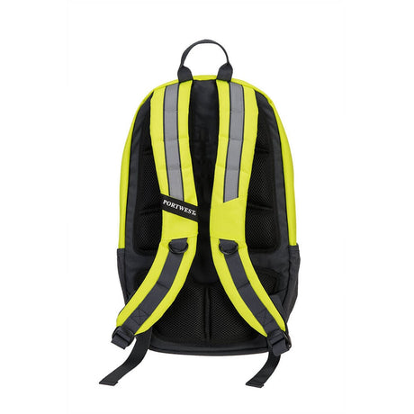 Portwest B955 PW3 25L High Visibility Backpack with Mesh Pockets - Gorvex.com