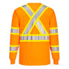 Portwest CA111 Class 3 X - Back Long Sleeve T-Shirt with Contrast Tape - Gorvex.com