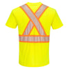 Portwest CA112 Hi - Vis Class 2 Short Sleeve T-Shirt with X - Back Tape - Gorvex.com