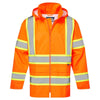 Portwest CA400 Hi - Vis Waterproof Rain Jacket with X - Back Contrast Tape - Gorvex.com