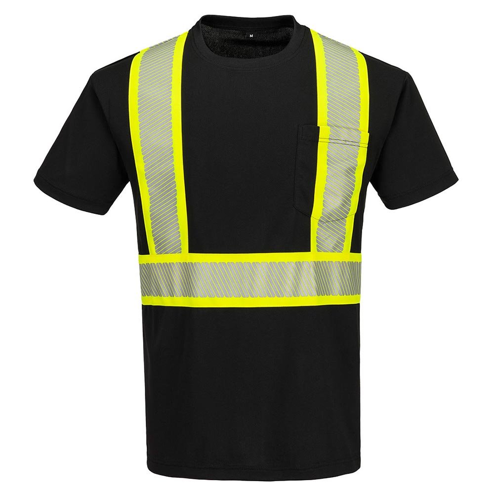 Portwest CB112 Iona Short Sleeve T-Shirt with X - Back Contrast Tape - Gorvex.com