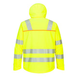 Portwest DX4 Class 3 Hooded Softshell Jacket with Reflective Trim - Gorvex.com