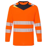 Portwest DX4 Hi - Vis Class 2 Premium Cooling Long Sleeve T-Shirt - Gorvex.com