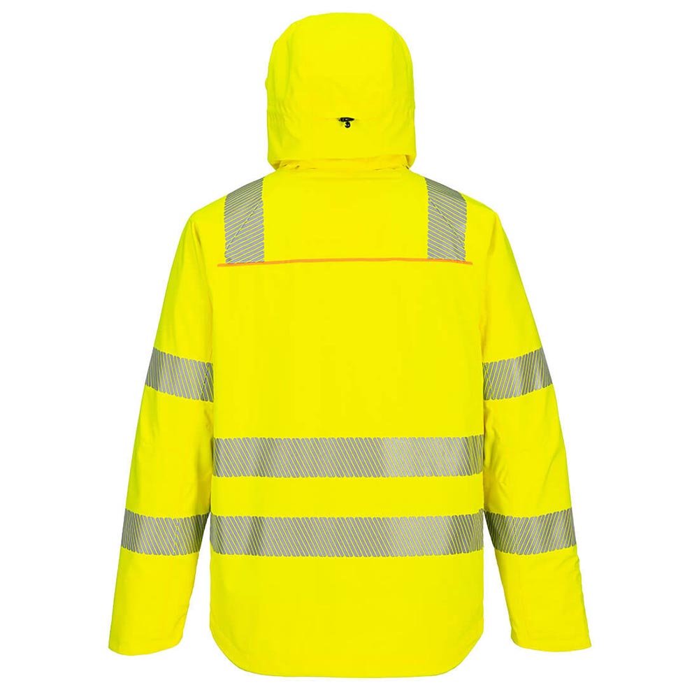 Portwest DX4 Hi - Vis Class 3 Waterproof Rain Jacket + HiVisTex Pro Tape - Gorvex.com