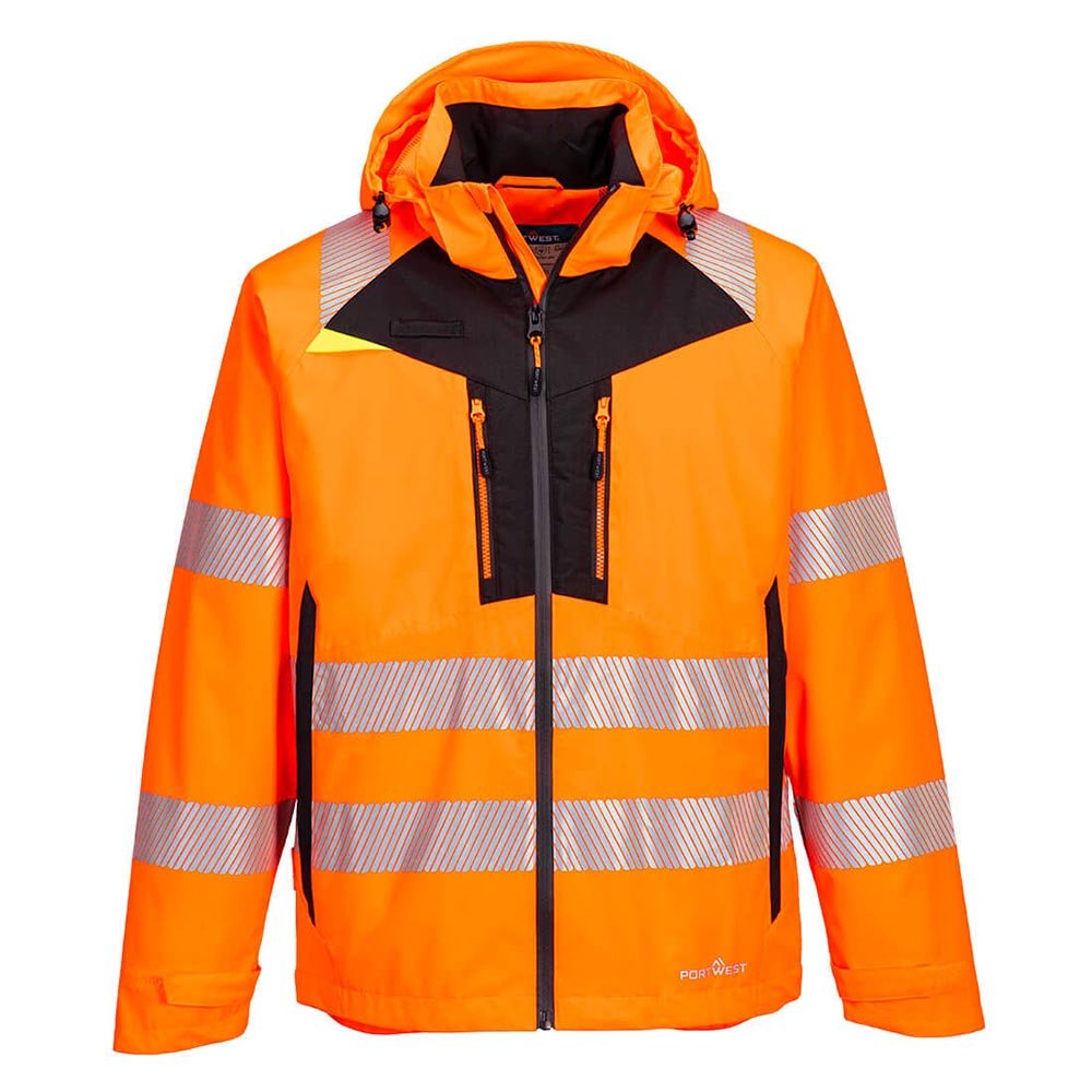 Portwest DX4 Hi - Vis Class 3 Waterproof Rain Jacket + HiVisTex Pro Tape - Gorvex.com