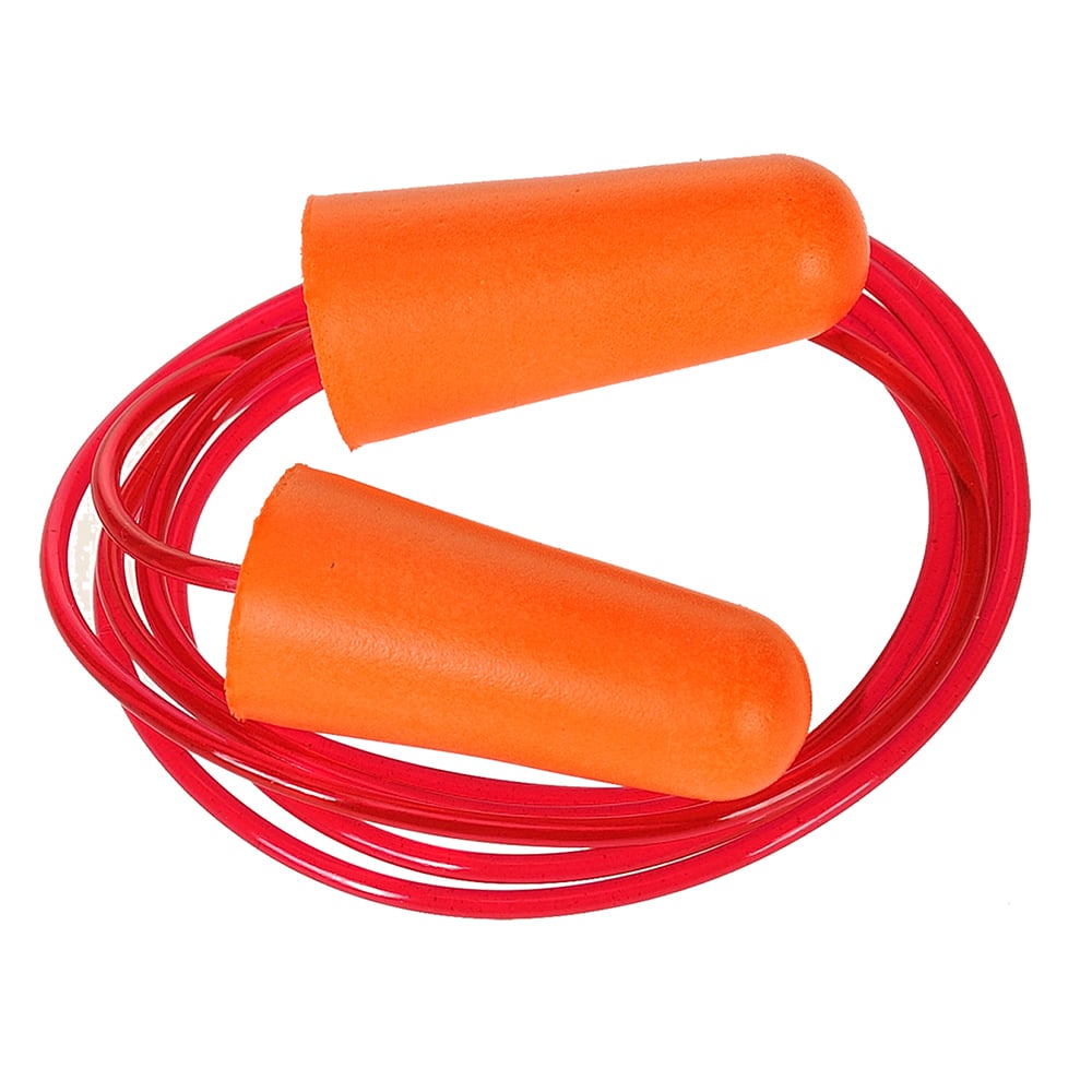 Portwest EP08 Corded Foam Disposable Ear Plug, 1 box (200 pairs) - Gorvex.com