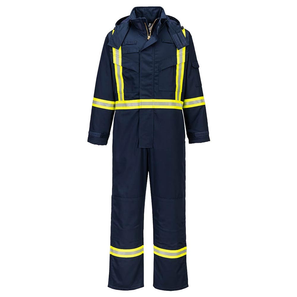 Portwest FR514 BizFlame™ Insulated FR Coverall with X - Back Contrast Tape - Gorvex.com