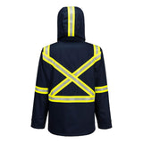 Portwest FR610 Bizflame™ FR Insulated Parka with X - Back Contrast Tape - Gorvex.com