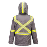 Portwest FR612 FR Insulated Winter Parka with X - Back Contrast Tape - Gorvex.com