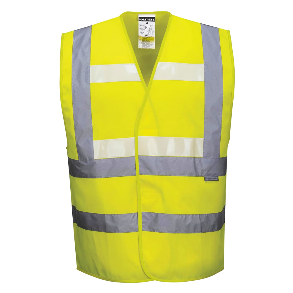 Portwest G470 Glowtex Hi Vis Triple Tech Vest with Hook & Loop Closure - Gorvex.com