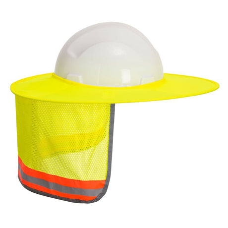 Portwest HA20 Hi Vis Mesh Sun Shield, Hi Vis Yellow, O/S - Gorvex.com