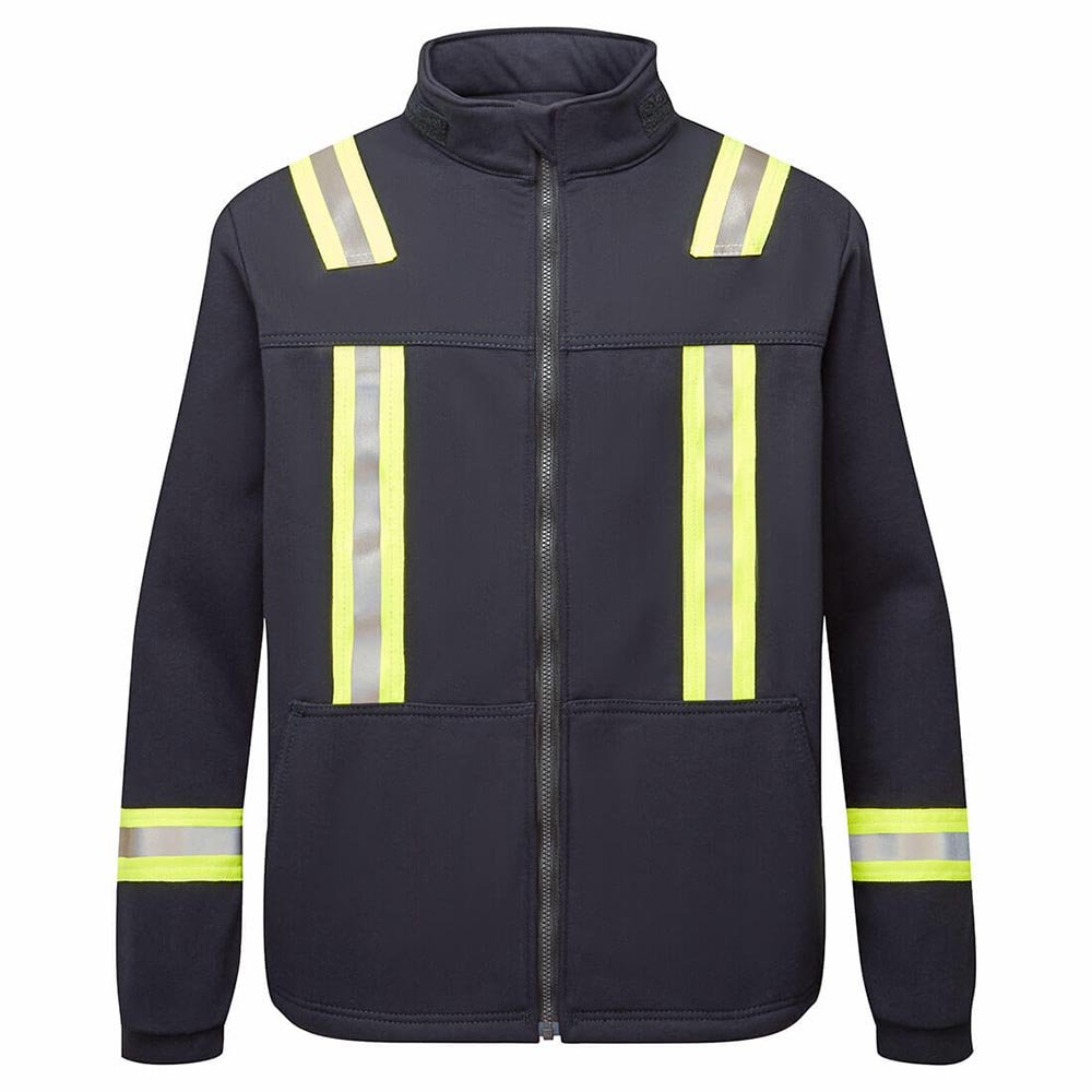 Portwest IOS324 Reflective FR Full Zip Fleece Jacket with Slash Pockets - Gorvex.com