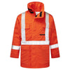 Portwest IUS515 Ultrasoft 9oz FR Hi - Vis Insulated Parka with Pockets - Gorvex.com