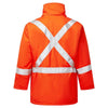Portwest IUS515 Ultrasoft 9oz FR Hi - Vis Insulated Parka with Pockets - Gorvex.com