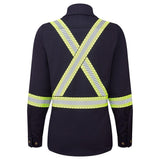 Portwest IUS673 Women's Ultrasoft FR Deluxe Segmented Striped Shirt - Gorvex.com