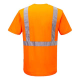 Portwest L041 Hi - Vis Lightweight Short Sleeve T-Shirt with Chest Pocket - Gorvex.com