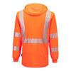 Portwest L042 Hi - Vis Lightweight Hooded Long Sleeve T-Shirt - Gorvex.com