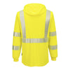 Portwest L042 Hi - Vis Lightweight Hooded Long Sleeve T-Shirt - Gorvex.com