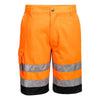 Portwest L043 Lightweight Knee - Length Hi - Vis Shorts with 10 Pockets - Gorvex.com
