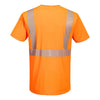 Portwest L044 Hi - Vis Short Sleeve T-Shirt + Segmented Reflective Tape - Gorvex.com