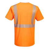 Portwest L044 Hi - Vis Short Sleeve T-Shirt + Segmented Reflective Tape - Gorvex.com