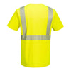 Portwest L044 Hi - Vis Short Sleeve T-Shirt + Segmented Reflective Tape - Gorvex.com