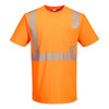 Portwest L044 Hi - Vis Short Sleeve T-Shirt + Segmented Reflective Tape - Gorvex.com