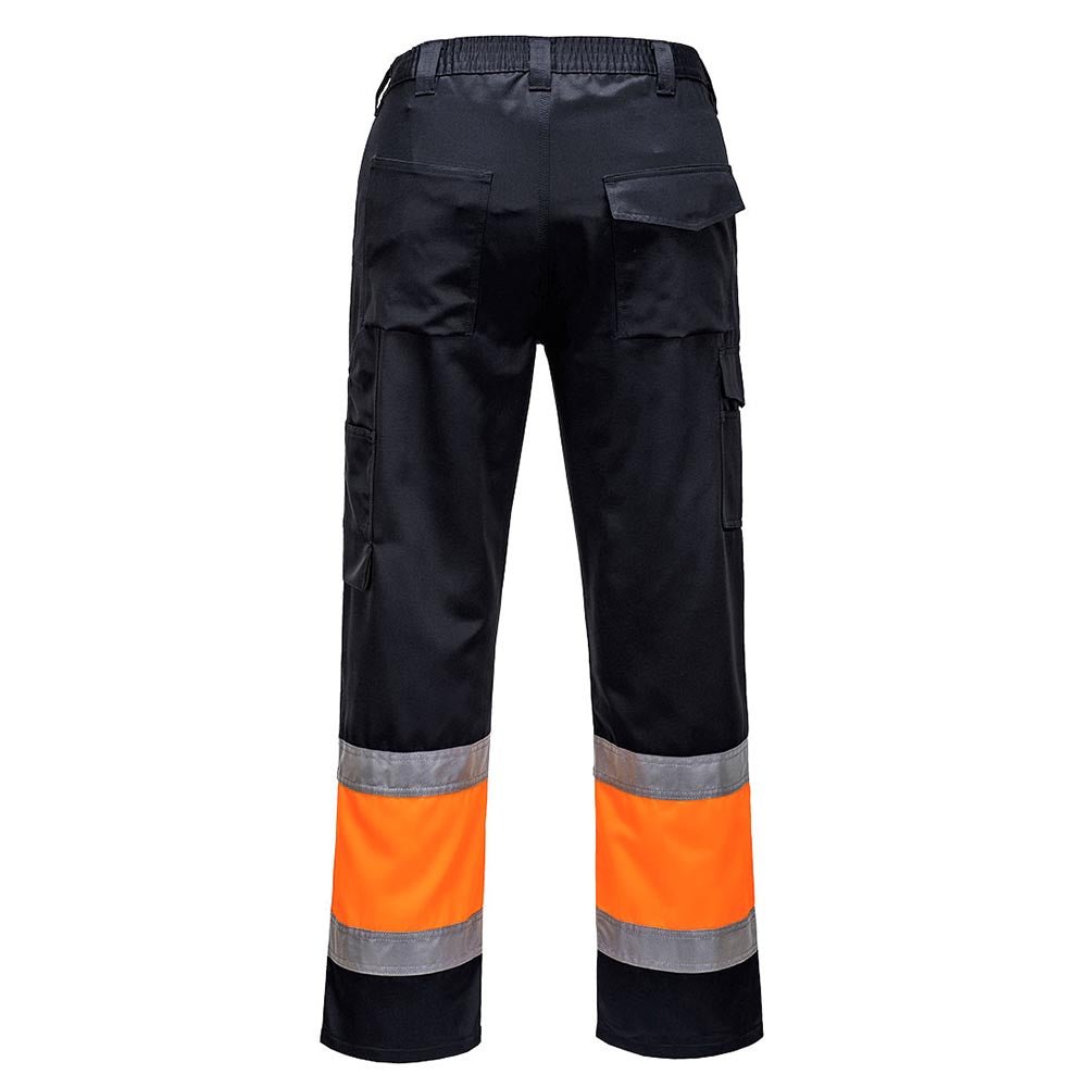 Portwest L049 Lightweight Hi - Vis Two Tone Combat Pants with 10 Pockets - Gorvex.com