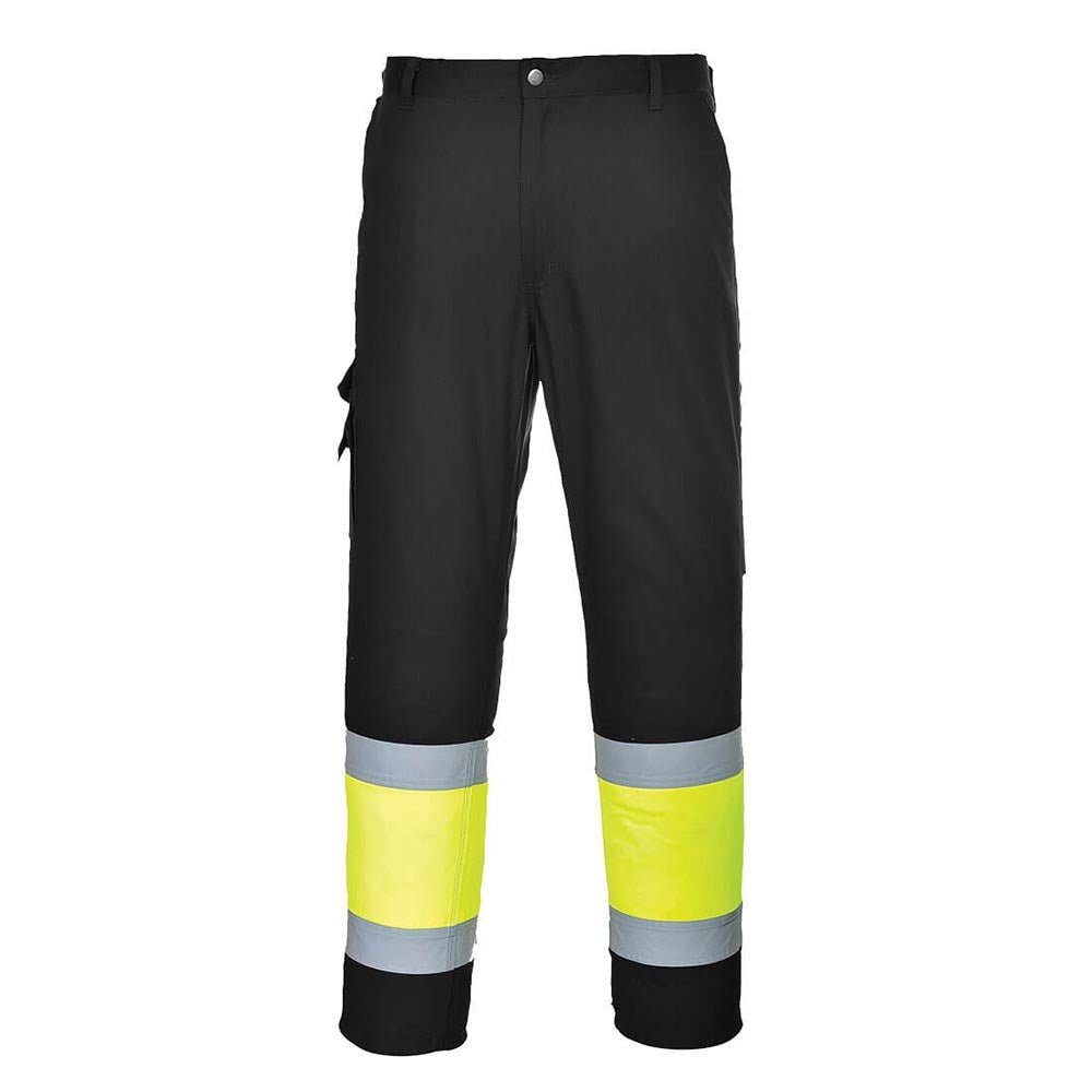Portwest L049 Lightweight Hi - Vis Two Tone Combat Pants with 10 Pockets - Gorvex.com