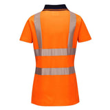 Portwest LW72 Women's Hi Vis Pro Polo Shirt with Contrast Collar - Gorvex.com