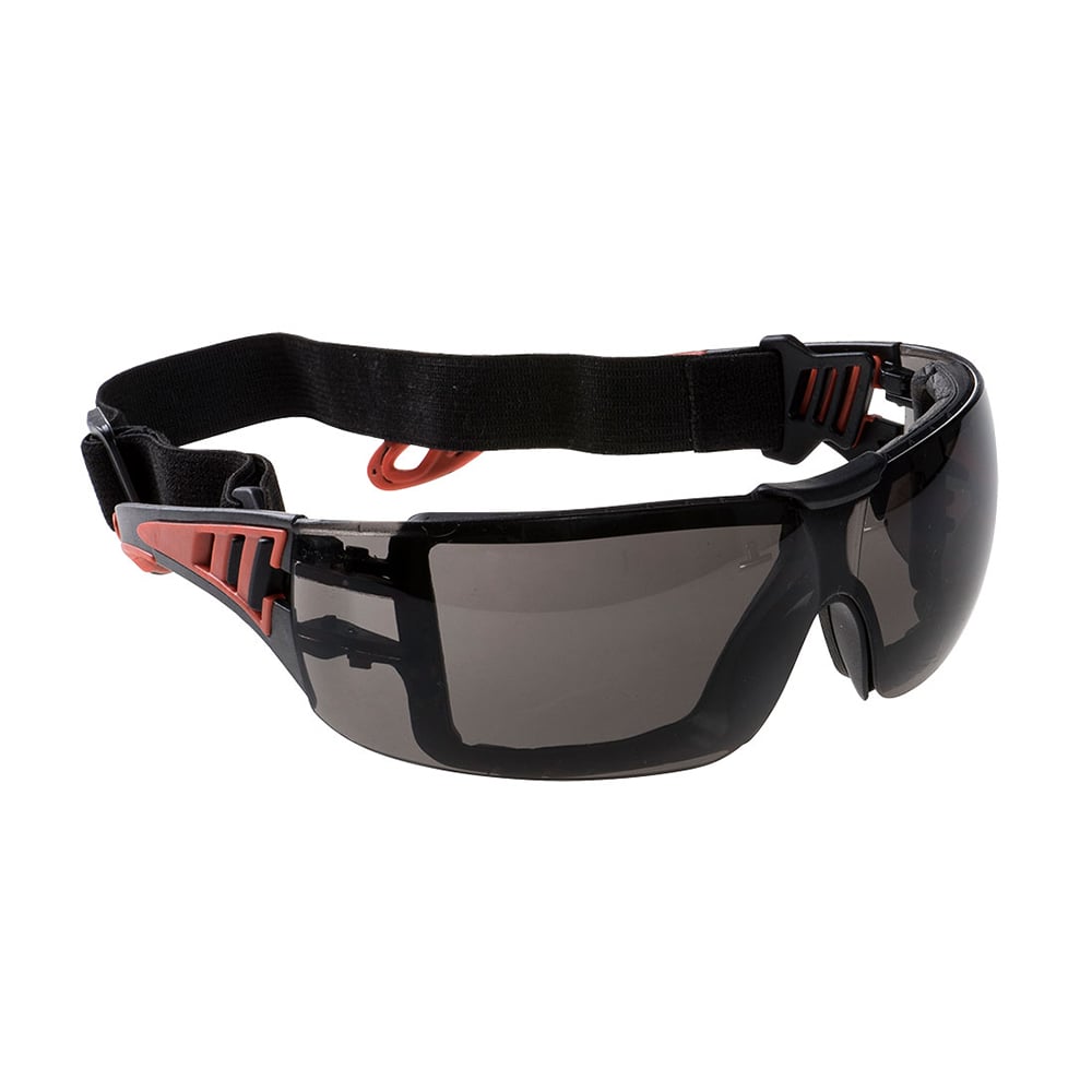 Portwest PS11 Tech Look Plus Safety Glasses with Foam Gasket, 1 pair - Gorvex.com