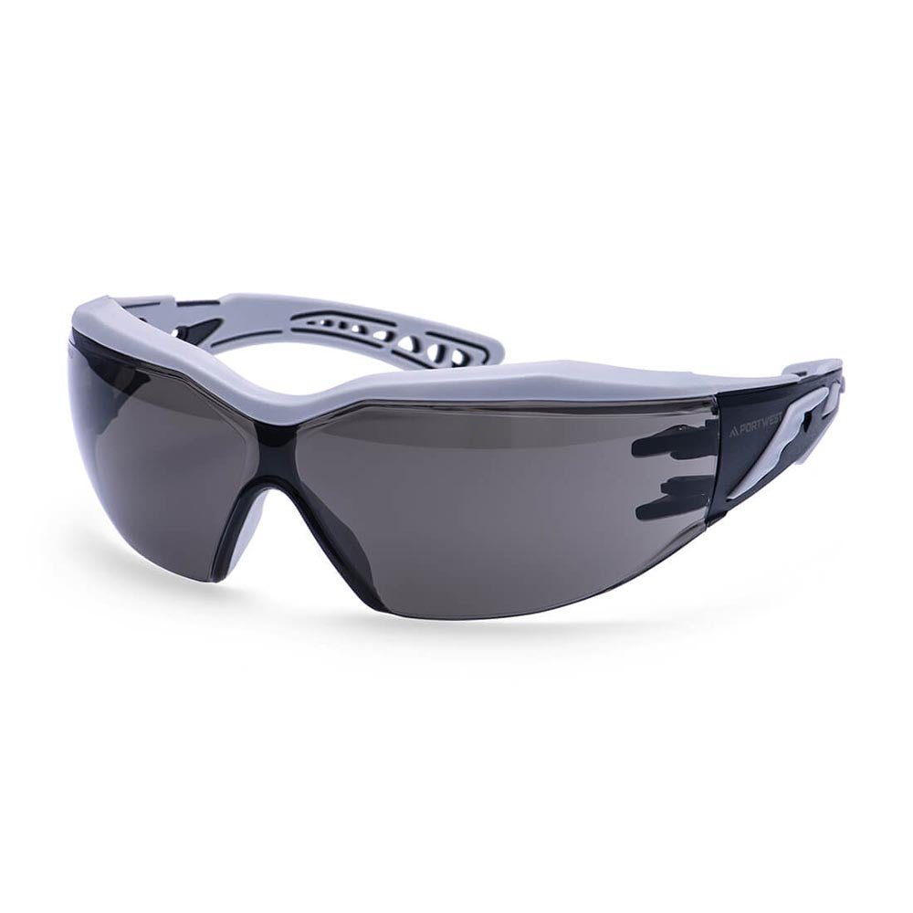 Portwest PS20 Dynamic Plus Safety Glasses with Integrated Brow Guard - Gorvex.com