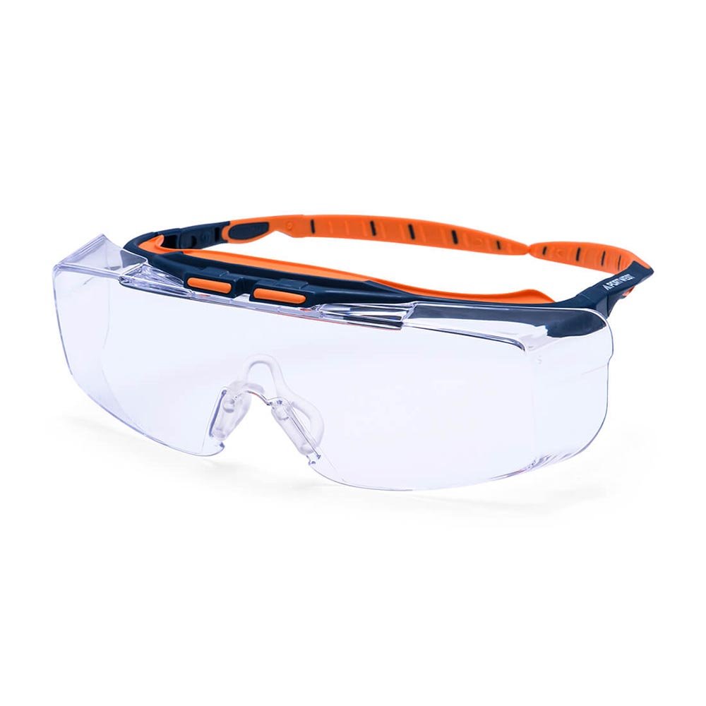 Portwest PS24 Peak OTG Safety Glasses with Inclinable Arms - Gorvex.com